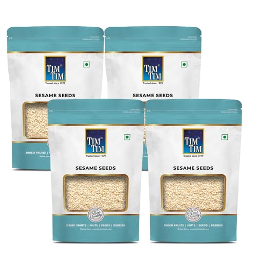 Image of Tim Tim Raw Sesame Seeds - Natural, Unpolished & Whole | Rich in Calcium & Iron | Super Seeds for Cooking & Health 250g 4, 1kg
