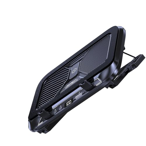 Ventilador doble para laptop con iluminación y velocidad ajustable miniatura 4