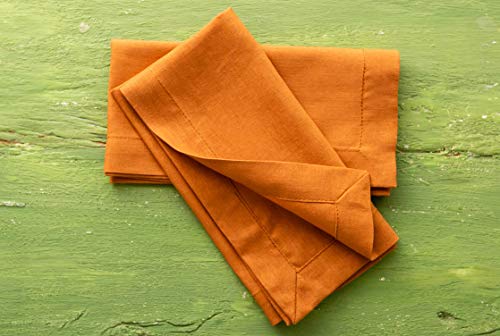 Guardanapo de Linho (Kit com 2) Coleção Especiarias, Acervo Panelinha, Amarelo Curry, Algodão