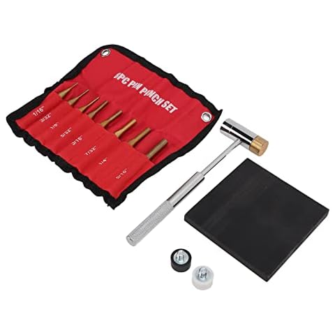 Pssopp Brass Punch Set with Detachable Ends Cover