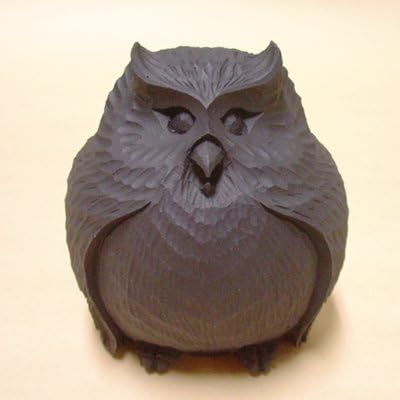Amazon エコ炭 ふくろう みみずく ｎｏ 8 縁起の良い置物 フクロウ 福老 不苦労といわれてます 北日本民芸 食品 飲料 お酒 通販