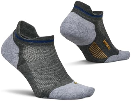 Feetures Elite Max Cushion No Show Tab - Running Socks for Men & Women, Athletic Compression Socks, Moisture Wicking