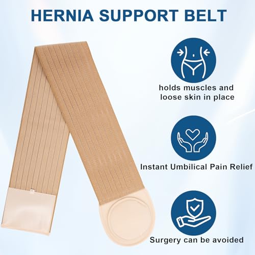 Faja para hernia umbilical para hombres y mujeres, soporte ajustable XL miniatura 4