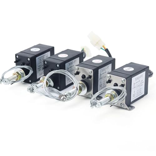 Électrovanne d'arrêt moteur XHQ-PT 12V type traction avec support - 3