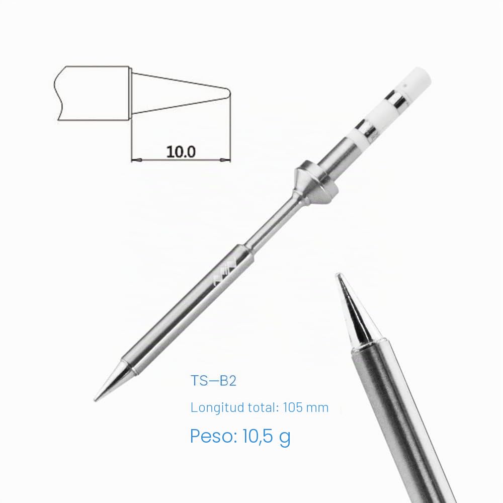 MINIWARE TS101 Soldador B2 Tips Portátil Digit DC5525 USB-C 90W Temperatura Ajustable 50-400℃ Original Digital OLED Programable
