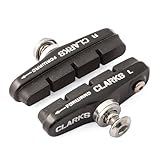 Amazon Clarks Cycle Systems Clarks Elite Road Bike Brake Pads - Pair of 55mm Brake Pads with Rubber Compound and Replaceable Inserts for SRAM/Shimano & Campagnolo Bikes #ad