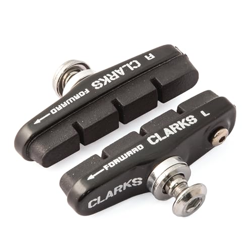 Amazon Clarks Cycle Systems Clarks Elite Road Bike Brake Pads - Pair of 55mm Brake Pads with Rubber Compound and Replaceable Inserts for SRAM/Shimano & Campagnolo Bikes #ad