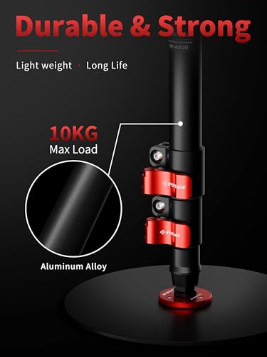 Image of IFOOTAGE Cobra RB-A200,Round Base Monopod,Professional Camera Aluminium Monopod with Quick Adjustment Height Buckle,Compatibility DSLR Cameras Camcorders(22.05Inc)