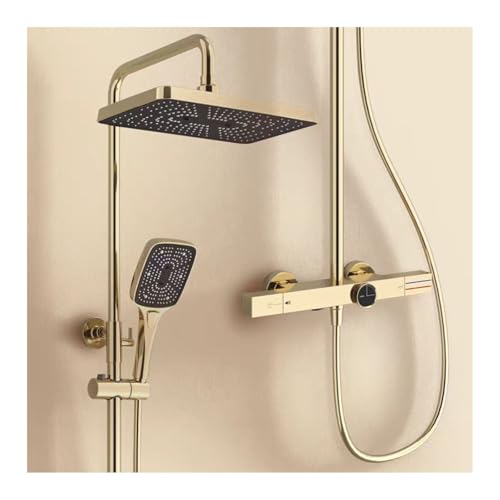 Système de douche thermostatique anti-brûlure à 3 fonctions pour baignoire - 2
