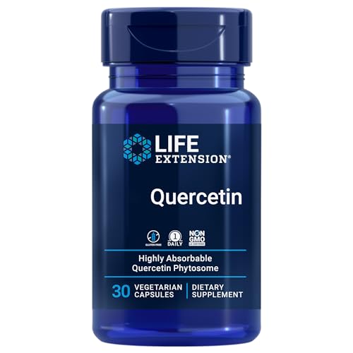 Life Extension, Bio Quercetin, 10mg, con Fosfatidilcolina, 30 Cápsulas veganas, Probado en Laboratorio, Sin Gluten, Vegetariano, Sin Soja, No GMO