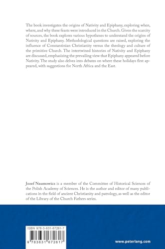 The Origin of the Feast of the Nativity in the Patristic Perspective (European Studies in Theology, Philosophy and History of Religions) - Image 2