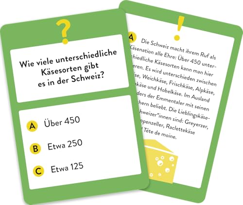 Wer hätte das gedacht?! Das Unnützes-Wissen-Quiz Schweiz: Quiz-Spiel mit 50 spannenden und kuriosen Fragen und Antworten (Regionales unnützes Wissen)