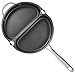 TECHEF - Frittata and Omelette Pan, Nonstick Double Sided Folding Egg Pan, Made in Korea (PFOA Free) (Black)
