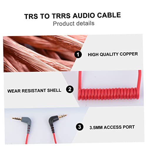 Cables TRS TRRS Gatuida cable de audio de extension para microfono de telefono 6