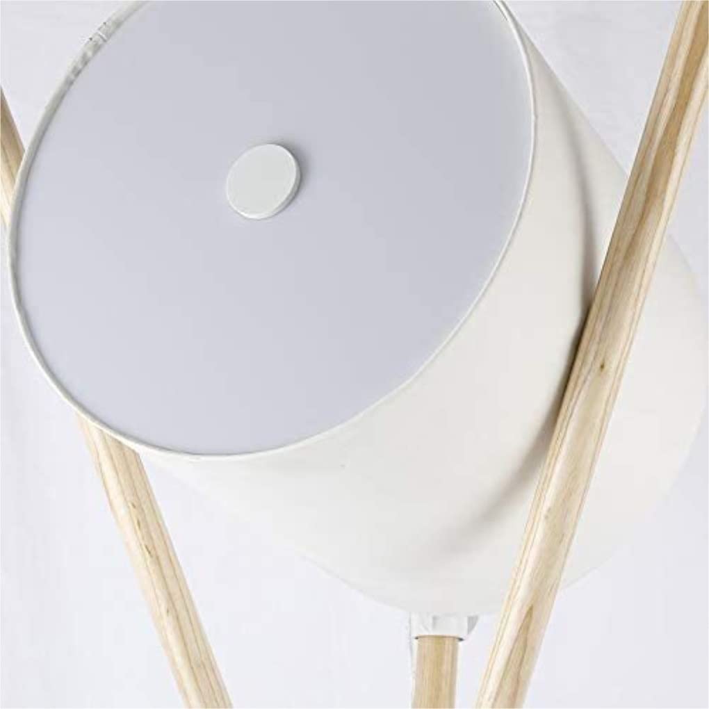 Lampa Stojąca Salon Nowoczesna lampa podłogowa Nordic Tripot Led lampy podłogowe światło sypialnia salon kreatywna bęben noc lampa stojąca Lampa Podłogowa Sypialnia(White)