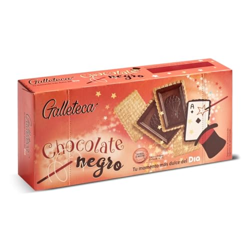 DIA GALLETECA galleta cubierta de chocolate negro caja 150 gr