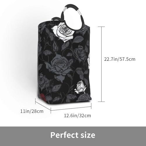 Panier à linge autonome rose pliable pour ranger les petits espaces - 3