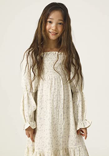 NOTHING FITS BUT Girl’s Classic Cotton Dress, Muslin Yuki Gown, Kids Casual Long Dress3