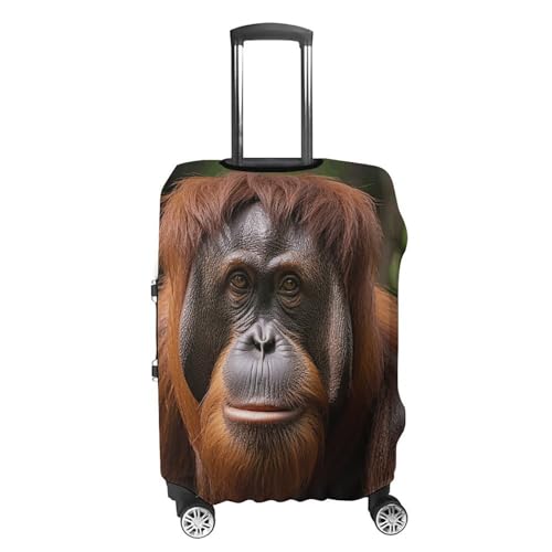 Carry on Luggage Cover Orangutan Taking Photo Suitcase Covers for Luggages Tsa Approved Travel Luggage Sleeve Protector Elastic Suitcase Protector Anti-Scratch Washable Fits 19-30 Inch Case -XL4