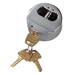 Trimax THPXL Hockey Puck Internal Shackle Trailer Door Lock - Rekeyable, Stainless Steel - Image 2