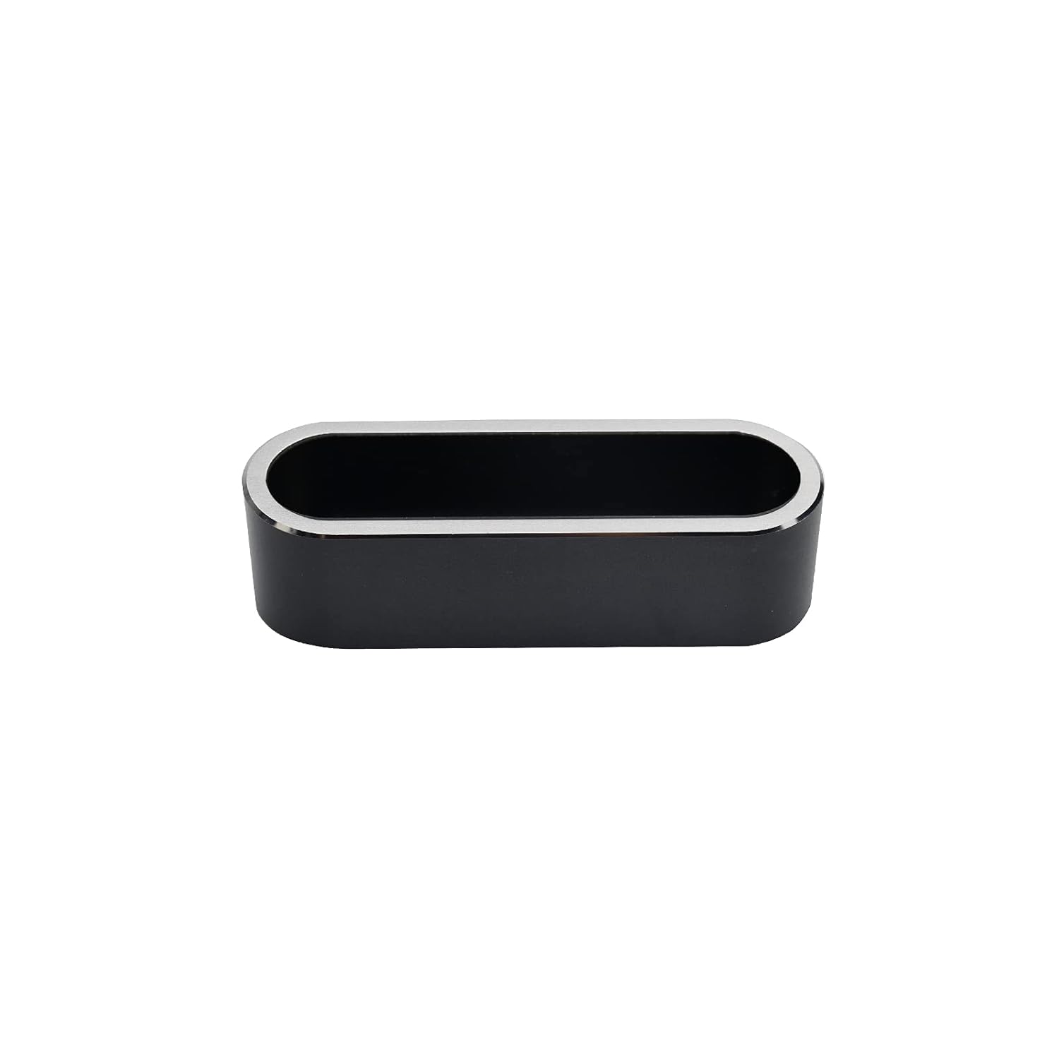 Enyuwlcm Metal Desktop Card Holder for Desk Stylish Aluminum Alloy Business Card Display Stand for Men Office Black 1 Pack