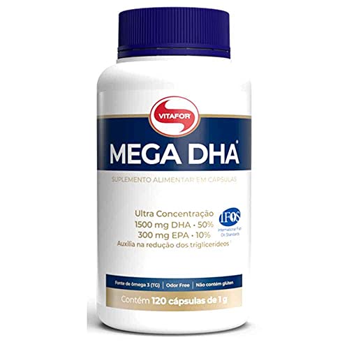 Mega DHA 1500mg Dha + 300mg Epa - 120 cápsulas - Vitafor