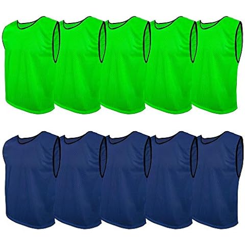 SPORTSBIBS Fußball Leibchen Set 10 Stück: 2 Farben - 5 von jeder Farbe Cover