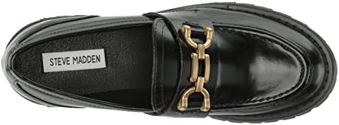 Steve Madden Women's Lyanna Loafer, Black, 8 | Image 4
