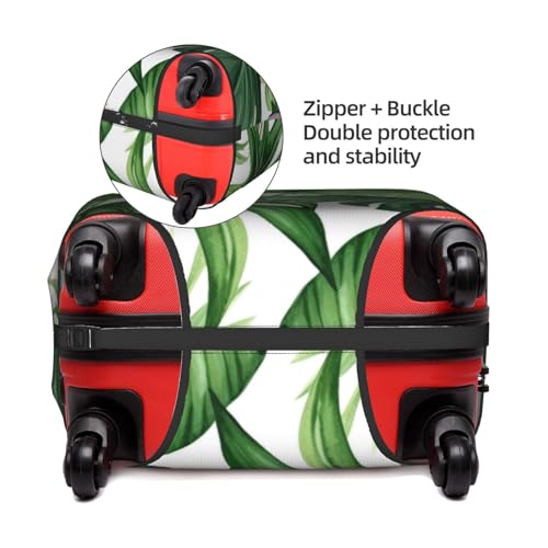 FEMOS Tropical Palm Banana Leaves - Travel Suitcase Cover Elastic Luggage Covers Trolley Protector Cover Fits 18-32 Inch Luggage4