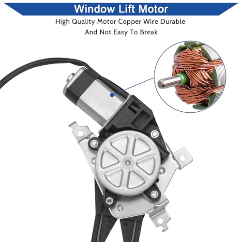 Image of Obaee Window Regulator with Motor Front Left Driver Side, Replace 741-586