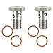 Fuel Banjo Bolt Ultra High Flow Upgrade Kit for Ford 6.0L & 6.4L fit for Powerstroke F250, F350, 450, F550