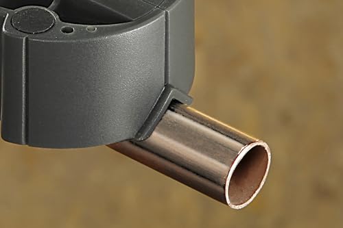 wolfcraft accumobil Drilling Aid - 90 Degree Drill Guide with Metal Drill Bushes, Rubber Buffers & V-Slot for Edges and Round Material up to 25 mm - 4685000