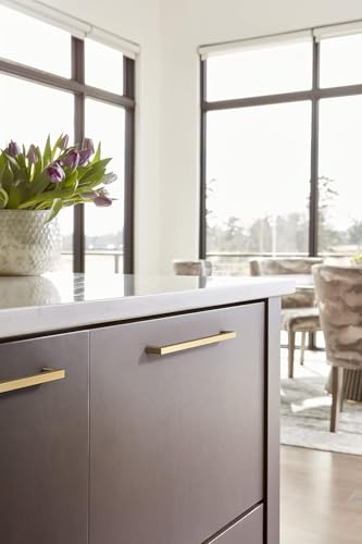 Image of Amerock BP36910CZ | Champagne Bronze Cabinet Pull | 10-1 /16 inch (256 mm) Center to Center Cabinet Handle | Monument | Drawer Pull | Kitchen Cabinet Handle | Furniture Hardware