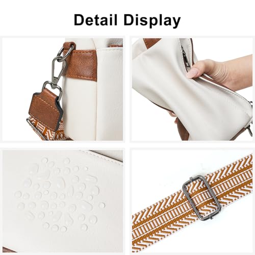 Image of Bluome Small Crossbody Purse for Women, Multi Pocket Travel Purses Crossbody Bag Shoulder Handbags with Adjustable Strap
