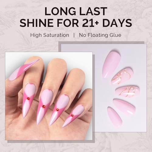 Image of MelodySusie 15ML Milky Pink Gel Nail Polish, Nails Soak Off UV LED Creamy Pink Gel Polish Gift for Women Nail Art Manicure Salon DIY Nail Design Decoration at Home-A2601