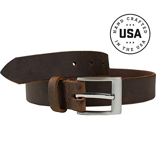 Nickel Smart Caraway Mountain Distressed Brown Belt - 44" #TOP3