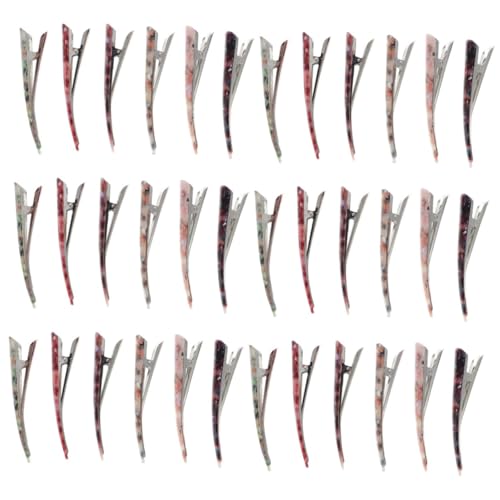 Pinces cheveux bec canard anti-marques : 36 pinces alligator vintage pour coiffure impeccable