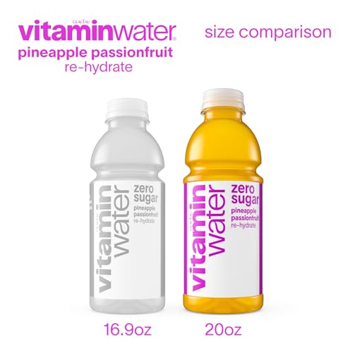 Image of vitaminwater zero sugar re-hydrate pineapple passionfruit 20oz