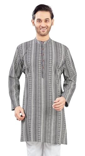 Image of Studio Shringaar Men's Cotton Relaxed Fit Straight Kurta