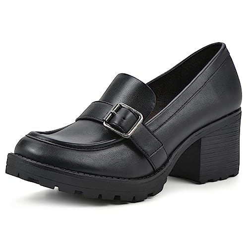 Image of WHITE MOUNTAIN Women's Shoes Bougie Block Heel Loafer