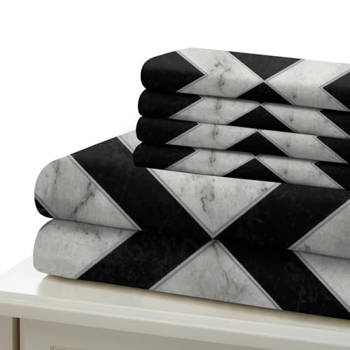 Parure de lit 3D géométrique 140x200 microfibre pour lit simple enfant - 7