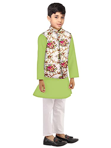 Image of Os mens kurta pyjama with nerhu jacket combination of baap-beta & father and son's | 100% cotton kurta pyjama | Nerhu jacket satin material