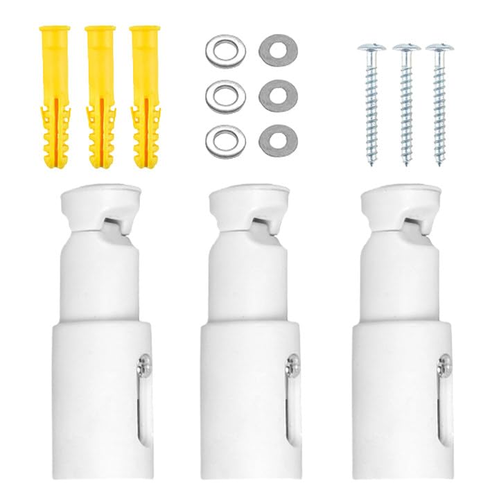 3 Pièces Fixation Seche Serviette, Supports Radiateur Mural Réglables Fixations Universelles pour Radiateur Sèche-Serviette Distance Réglable Convient pour...