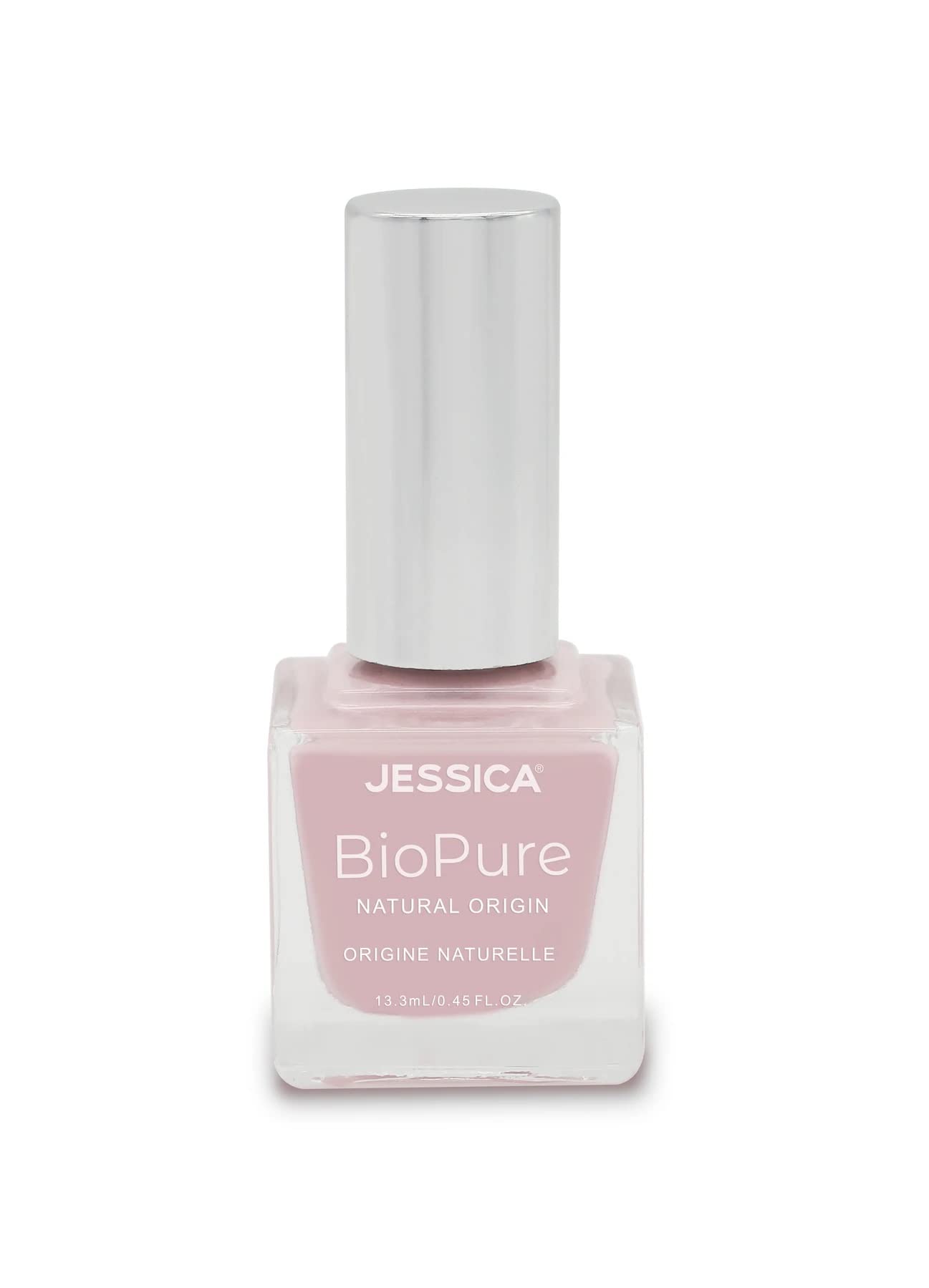 JessicaNatural BioPure Nail Polish for Women - Fast Drying Creme Vegan & Bio-Sourced Ingredients - Long Lasting with Nail Strengthening Formula 21-Free - (PLAIN JANE)