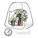 WOLTU Pop-up Mini-Gewächshaus, aus wasserdichtem PVC-Material, Feuchtigkeit im Sommer und Wärme im Winter aufrechterhalten, innen und außen verwendbar, 70 x 70 x 80 cm, transparent