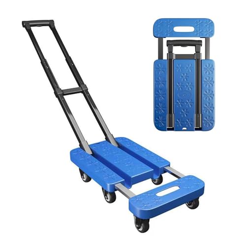 Carretilla plegable resistente con base extensible y ruedas 360° miniatura 1
