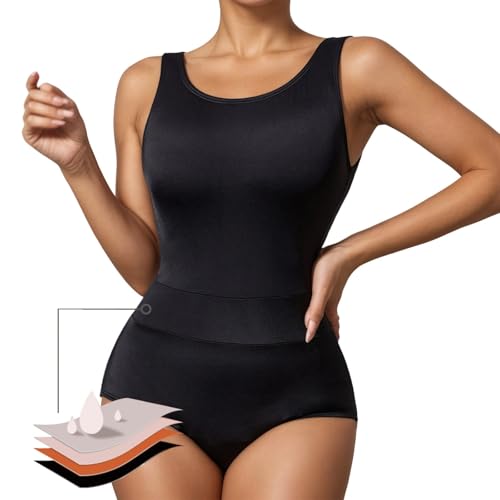 Maillot de bain gainant effet ventre plat avec bonnets push-up intégrés - 3
