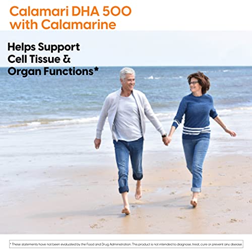 Doctor's Best Dha 500 With Calamarine, Supports Cognitive Performance, Cardiovascular, Cell, Tissue & Organs, 180 Softgels #TOP4