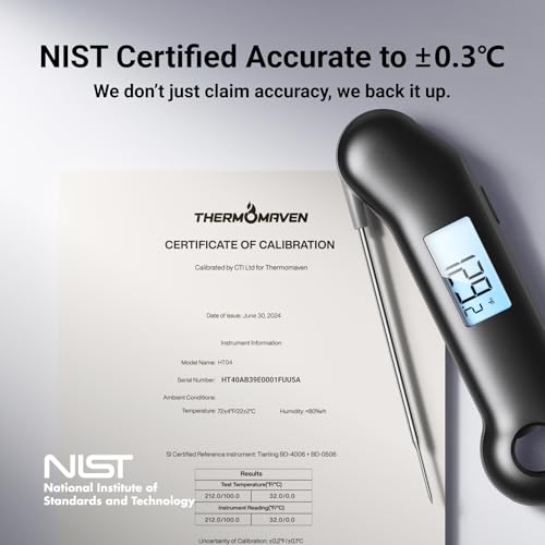 ThermoMaven F1 Turbo Meat Thermometer Digital - 3X Faster 0.5s Instant Read, Food Cooking Thermometer Precise ±0.3℃, IP67 Waterproof Magnetic, Brighter Backlight, Bottle Opener for Kitchen BBQ Grill - Image 4
