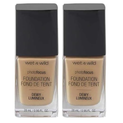 Wet n Wild - Photo Focus Foundation DEWY - Base Ligera, Hidratante y Supernutritiva para Pieles Normales y Secas - Atenúa las Imperfecciones y Minimiza los Poros - Vegano - Golden Beige - 1 Unidad